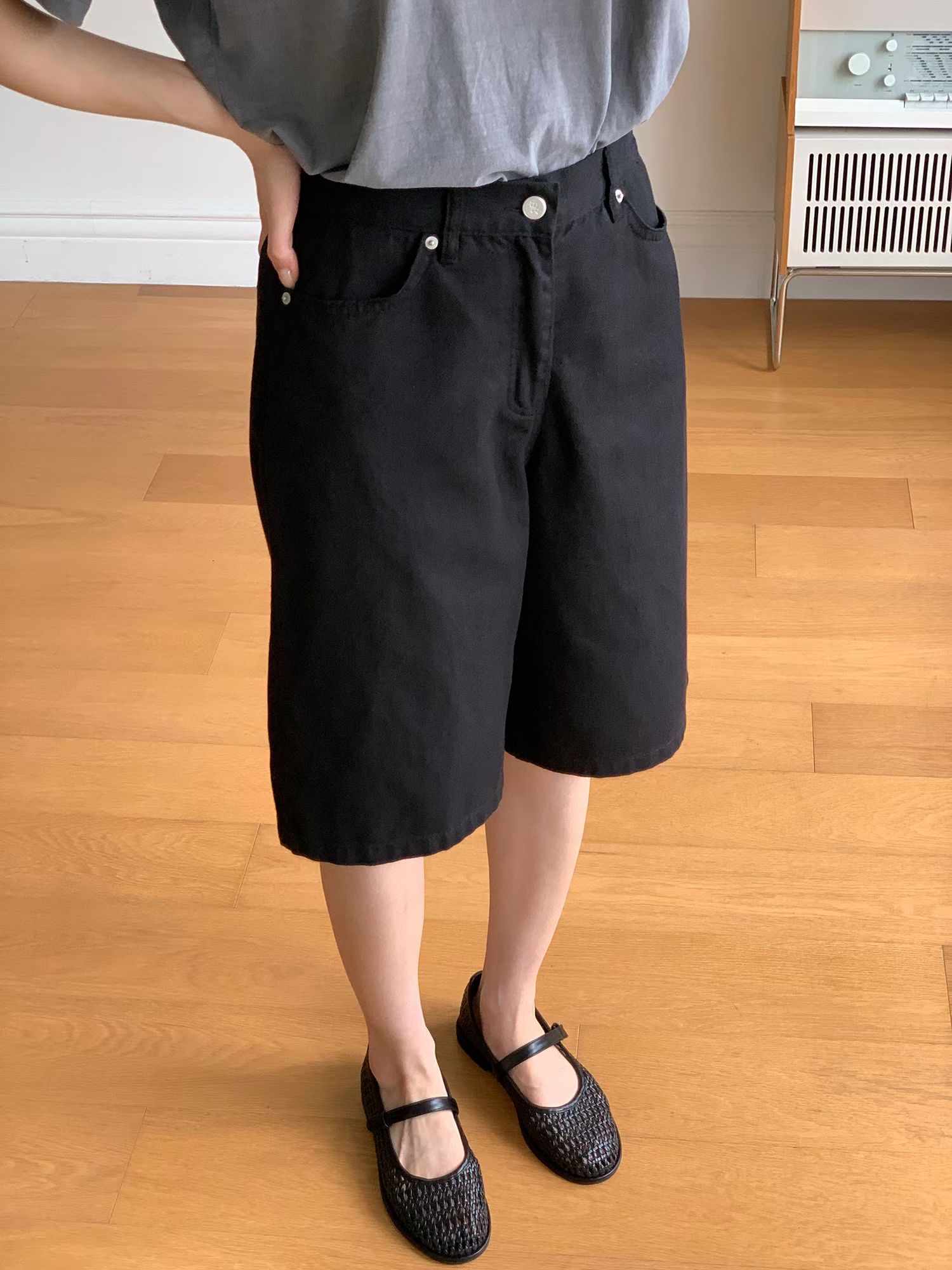 BARI BARI韓國直郵實拍女士新款熱賣26春夏時尚人氣短褲BARI BARI-2件起短褲圖色1