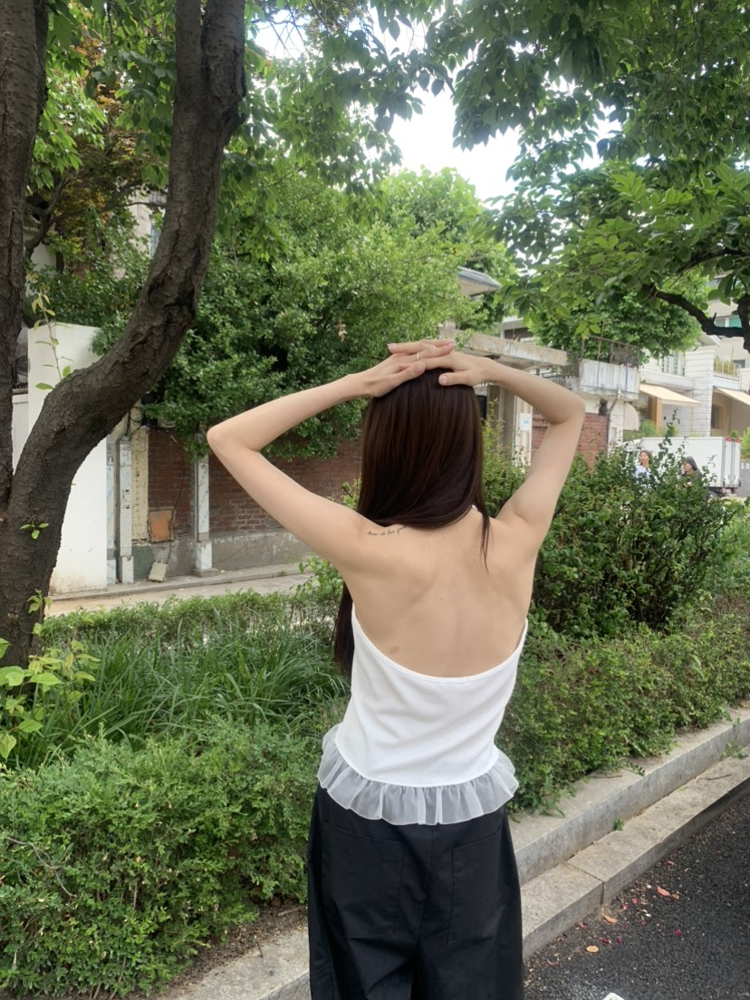 LE AVE韓國代購女裝新款休閑26春夏熱賣吊帶背心露背無袖SLE AVE吊帶/背心