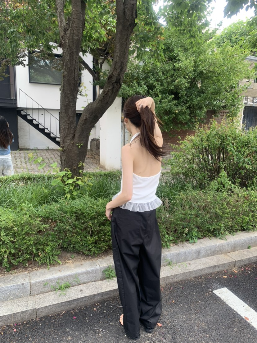 LE AVE韓國代購女裝新款休閑26春夏熱賣吊帶背心露背無袖SLE AVE吊帶/背心