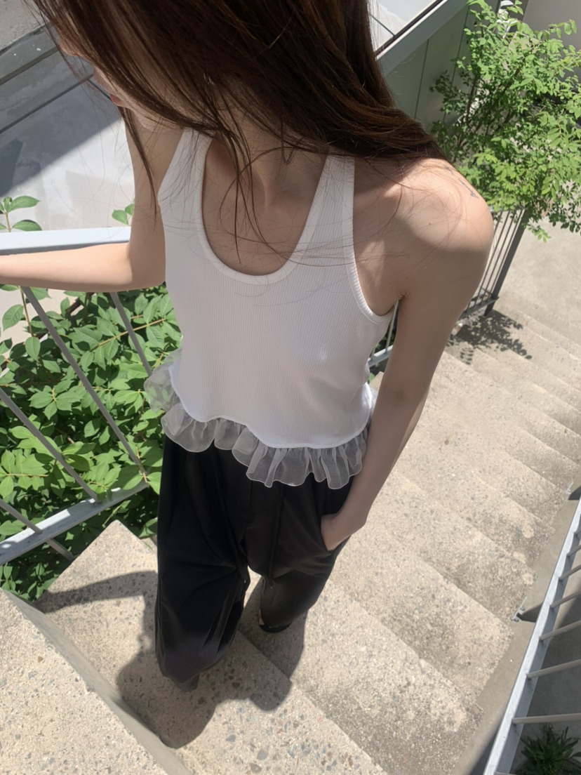 LE AVE韓國代購女裝新款休閑26春夏熱賣吊帶背心露背無袖SLE AVE吊帶/背心