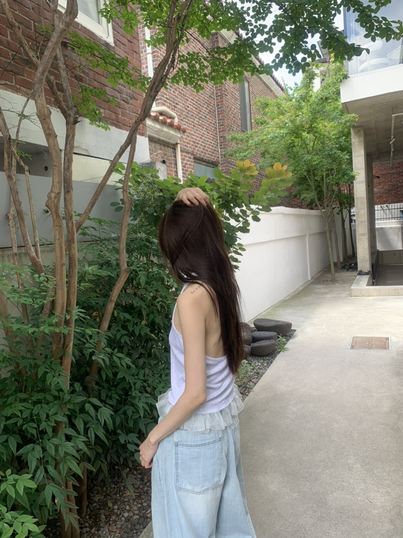LE AVE韓國代購女裝新款休閑26春夏熱賣吊帶背心露背無袖SLE AVE吊帶/背心