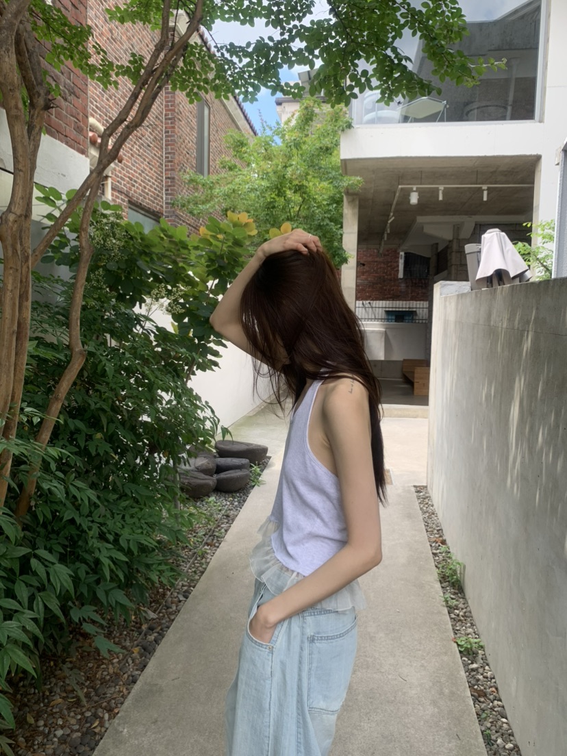 LE AVE韓國代購女裝新款休閑26春夏熱賣吊帶背心露背無袖SLE AVE吊帶/背心