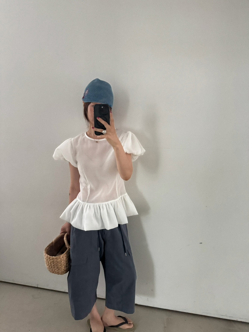 OLI SEOUL韓國直郵女士新款推薦職業休閑人氣襯衫蕾絲衫LOLI SEOUL襯衫/蕾絲衫