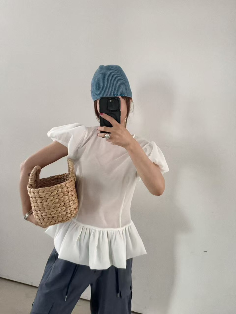 OLI SEOUL韓國直郵女士新款推薦職業休閑人氣襯衫蕾絲衫LOLI SEOUL襯衫/蕾絲衫