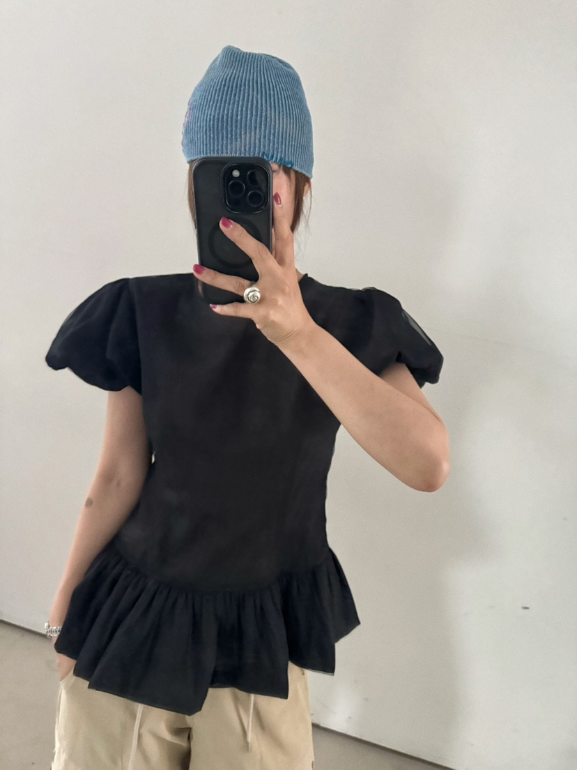 OLI SEOUL韓國直郵女士新款推薦職業休閑人氣襯衫蕾絲衫LOLI SEOUL襯衫/蕾絲衫