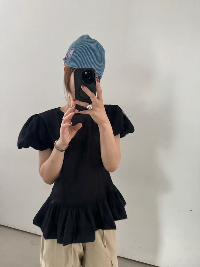 OLI SEOUL韓國直郵女士新款推薦職業休閑人氣襯衫蕾絲衫LOLI SEOUL襯衫/蕾絲衫