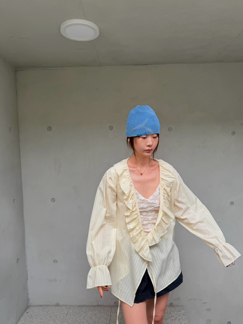 OLI SEOUL韓國代購女士新品職業時尚26春夏推薦襯衫蕾絲衫OLI SEOUL襯衫/蕾絲衫