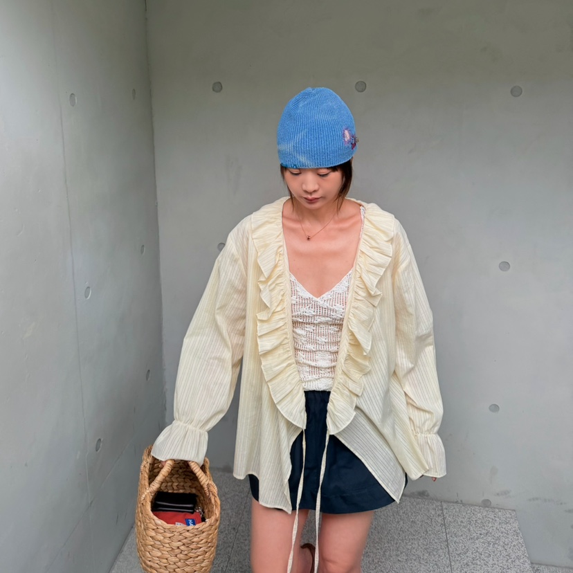 OLI SEOUL韓國代購女士新品職業時尚26春夏推薦襯衫蕾絲衫OLI SEOUL襯衫/蕾絲衫