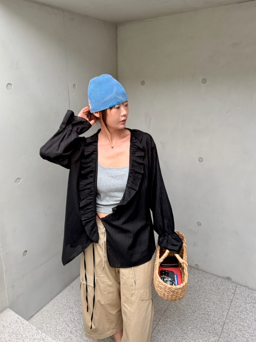 OLI SEOUL韓國代購女士新品職業時尚26春夏推薦襯衫蕾絲衫OLI SEOUL襯衫/蕾絲衫