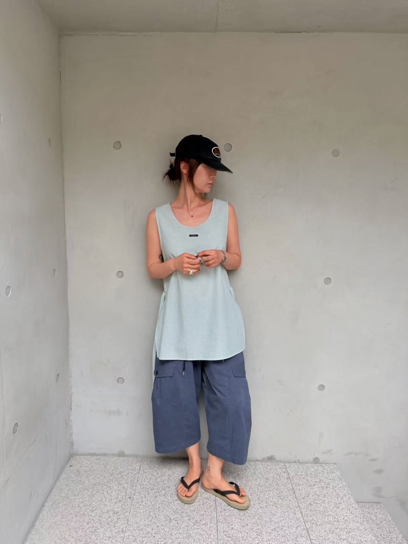 OLI SEOUL韓國東大門代購女士新款26夏季吊帶背心含腰帶LOLI SEOUL吊帶/背心