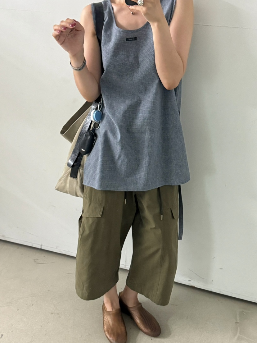 OLI SEOUL韓國東大門代購女士新款26夏季吊帶背心含腰帶LOLI SEOUL吊帶/背心