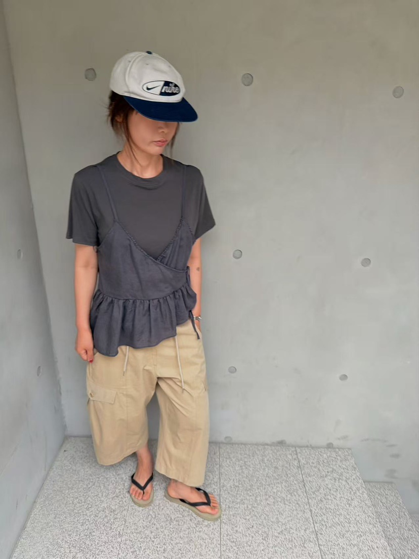 OLI SEOUL韓國東大門直郵女裝新款職業休閑人氣T恤假兩件OLI SEOULT恤
