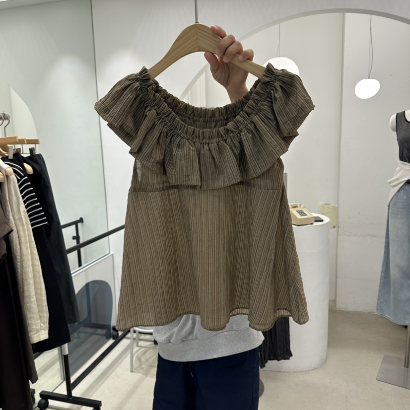 GOLDEN MARKET韓國東大門代購女士新款26夏季襯衫蕾絲衫GOLDEN MARKET襯衫/蕾絲衫圖色2