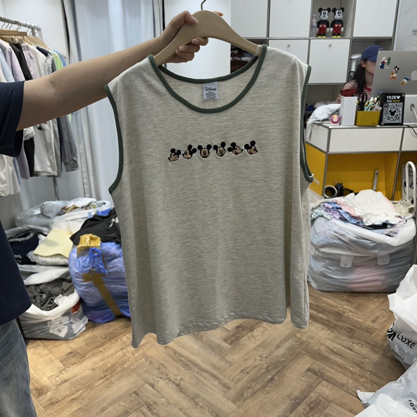 DE LINE東大門實拍韓國女士新款休閑26夏季吊帶背心刺繡無袖DE LINE吊帶/背心圖色2