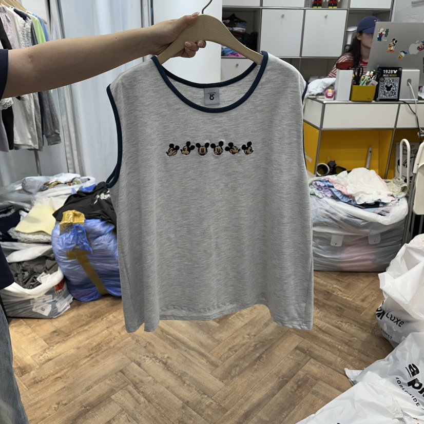 DE LINE東大門實拍韓國女士新款休閑26夏季吊帶背心刺繡無袖DE LINE吊帶/背心圖色3