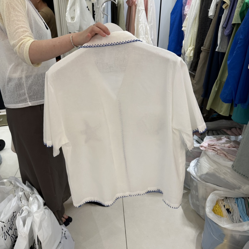 EGG IS韓國直郵女士新品推薦時尚26夏季襯衫蕾絲衫不含內搭EGG IS襯衫/蕾絲衫