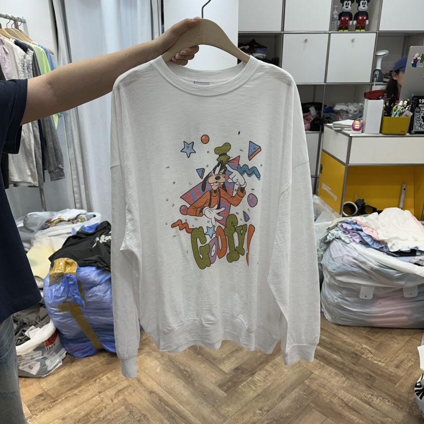 DE LINE韓國直郵女士新品休閑26夏季人氣職業熱賣長袖T恤DE LINE長袖T恤圖色1