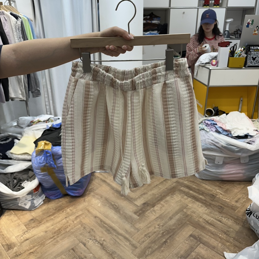 DE LINE韓國直郵女士新款人氣26春夏熱賣26夏季休閑短褲DE LINE短褲圖色4