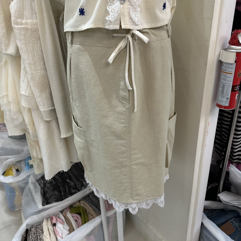 EGG IS韓國直郵女裝新款人氣熱賣26夏季休閑半身裙中短裙SEGG IS半身裙/中短裙圖色1