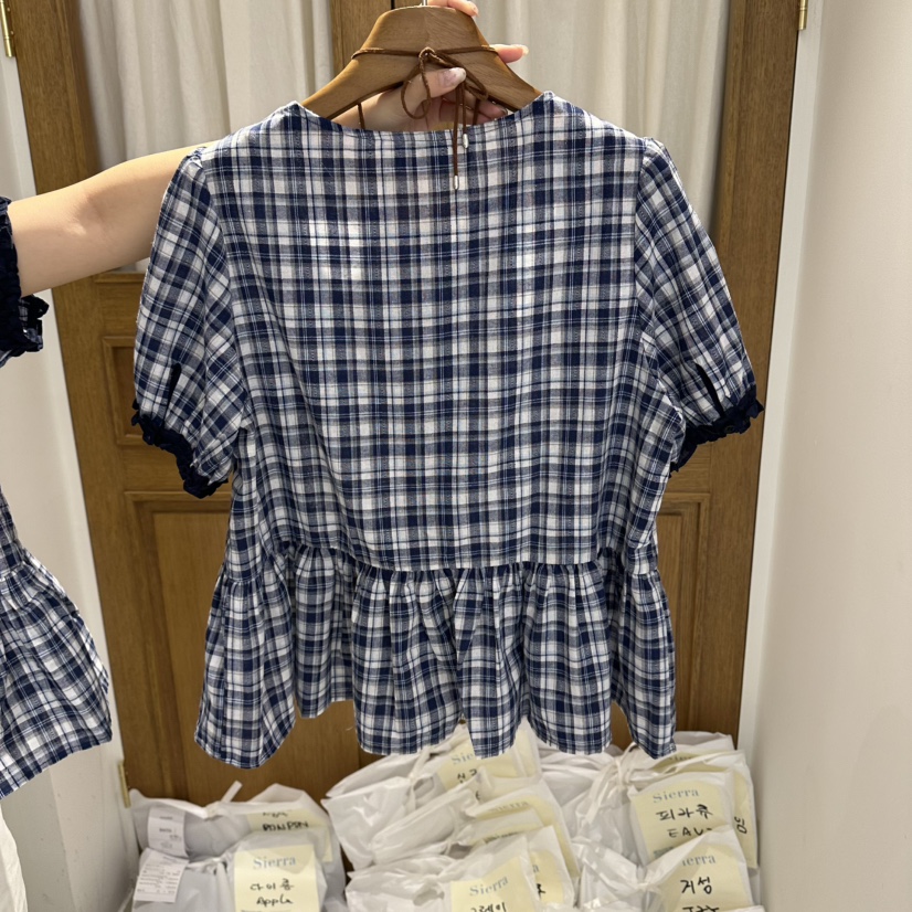 SIERRA東大門實拍韓國女士新品26夏季職業人氣襯衫蕾絲衫LSIERRA襯衫/蕾絲衫