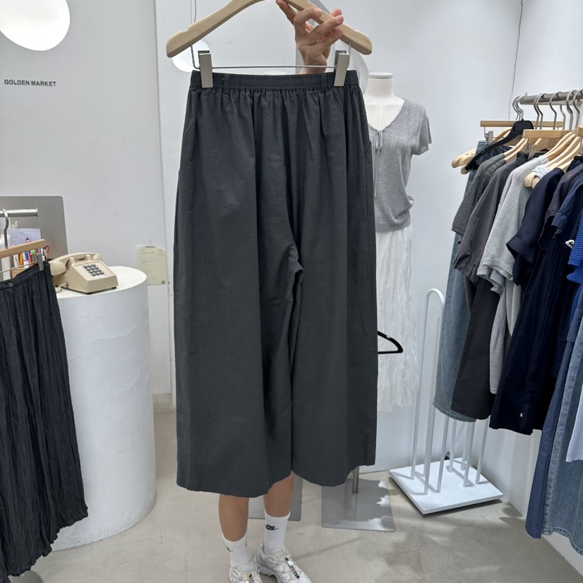 GOLDEN MARKET韓國直郵女士新品26春夏26夏季休閑褲亞麻布GOLDEN MARKET休閑褲