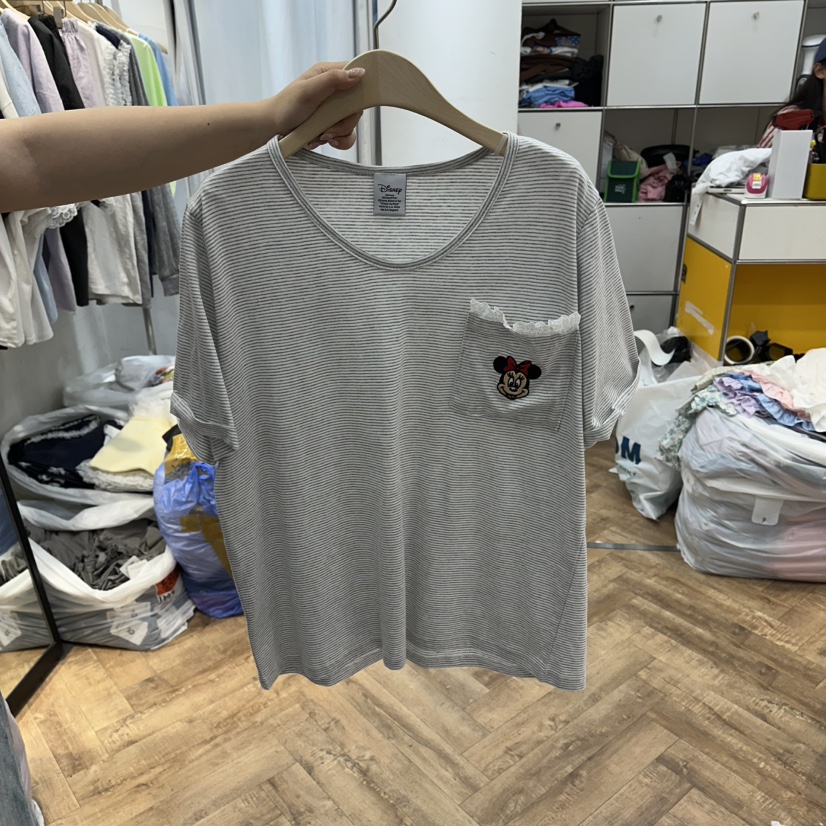 DE LINE東大門實拍韓國女士新品推薦時尚休閑26春夏T恤口袋DE LINET恤圖色2