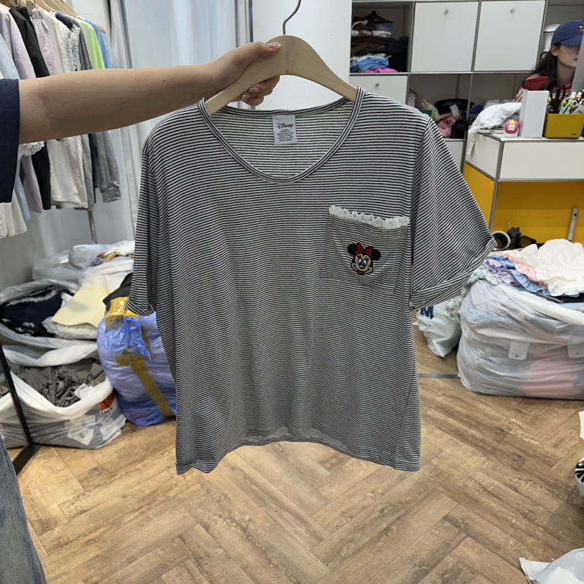 DE LINE東大門實拍韓國女士新品推薦時尚休閑26春夏T恤口袋DE LINET恤圖色3