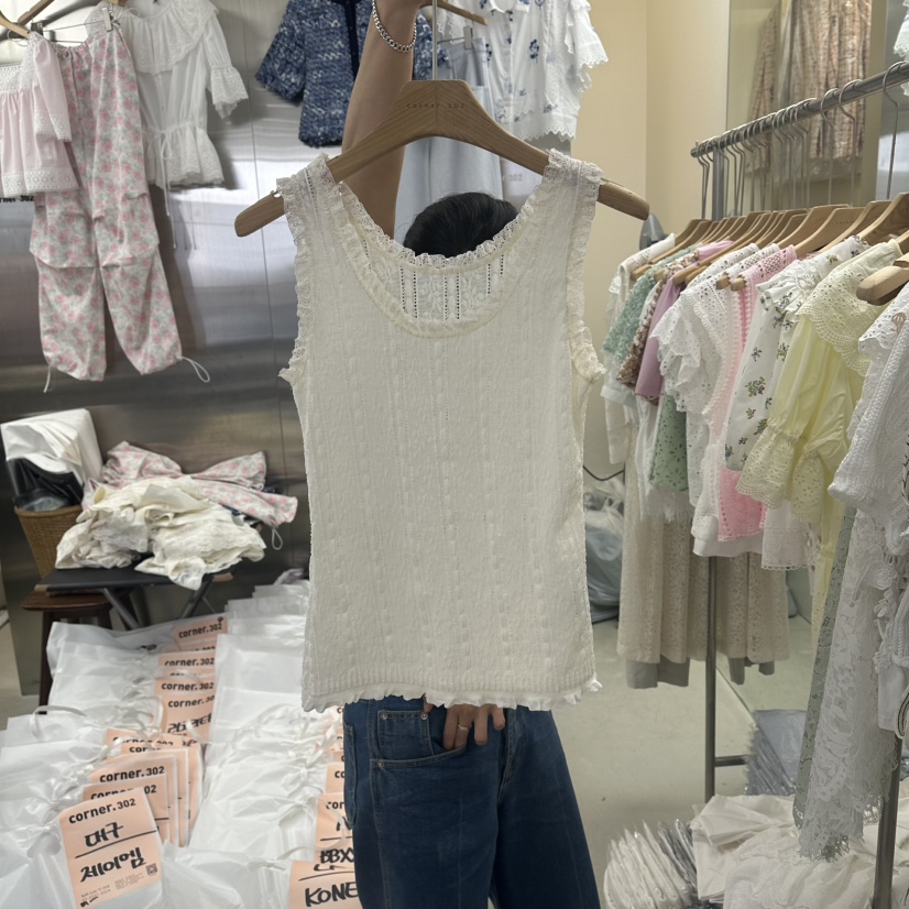 CORNER韓國直郵女裝新品職業人氣時尚26夏季休閑吊帶背心CORNER.302吊帶/背心圖色1