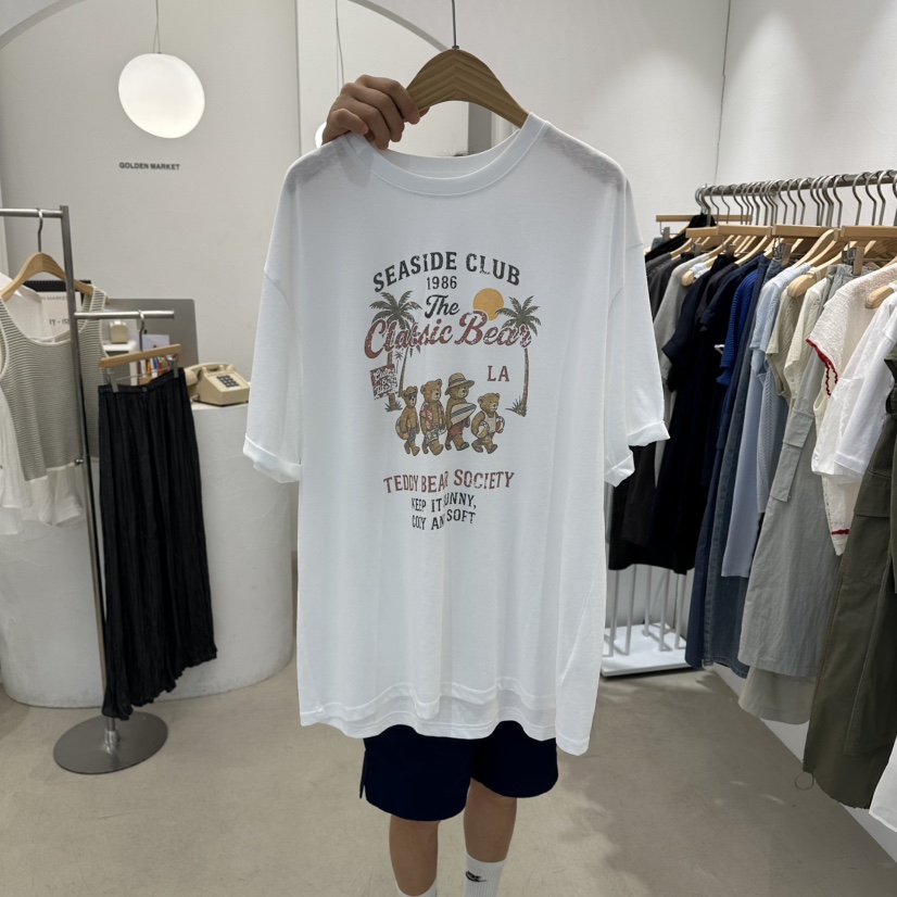 GOLDEN MARKET韓國直郵女裝新品職業時尚26春夏26夏季T恤GOLDEN MARKETT恤圖色1
