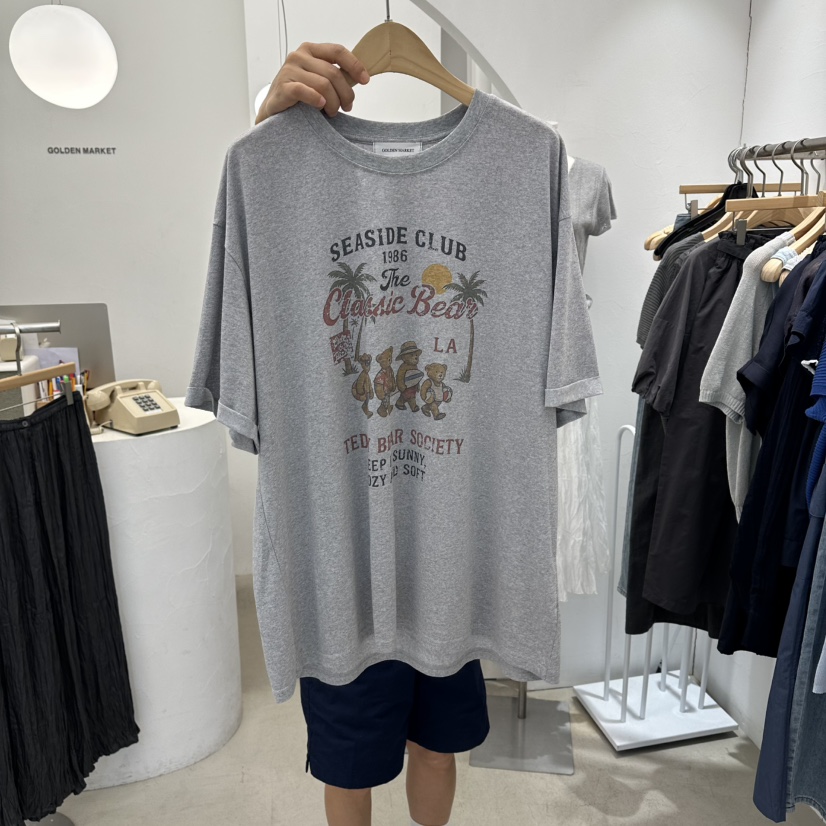 GOLDEN MARKET韓國直郵女裝新品職業時尚26春夏26夏季T恤GOLDEN MARKETT恤圖色2