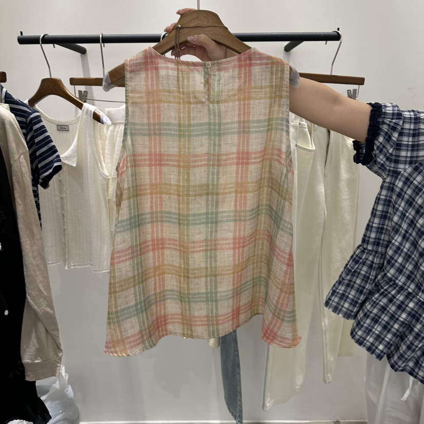 SIERRA韓國東大門直郵女裝新品熱賣26夏季休閑職業吊帶背心SIERRA吊帶/背心