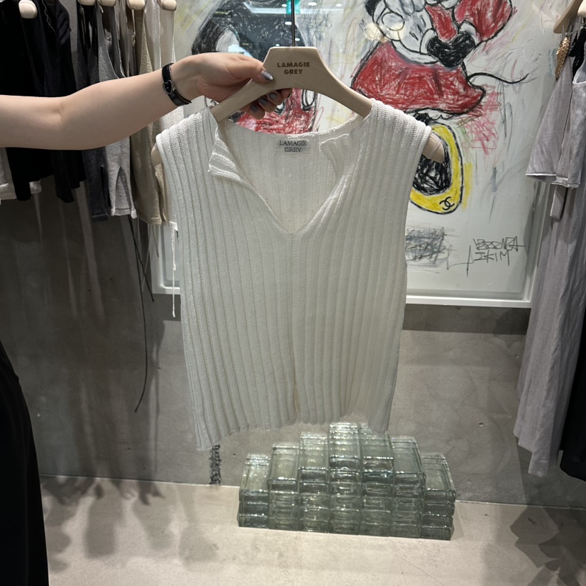 LAMAGIEPIE/LAMAGIE GREY韓國直郵實拍女士新品休閑吊帶背心LAMAGIEPIE/LAMAGIE GREY吊帶/背心圖色1