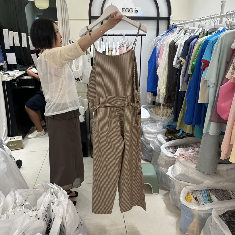 EGG IS韓國東大門直郵女裝新品人氣連體褲不含內搭含腰帶SEGG IS連體褲
