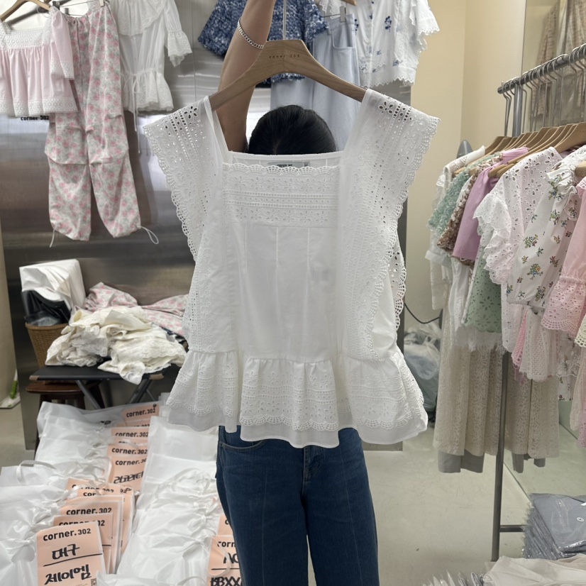 CORNER韓國直郵女裝新品26春夏人氣休閑職業26夏季吊帶背心LCORNER.302吊帶/背心圖色1