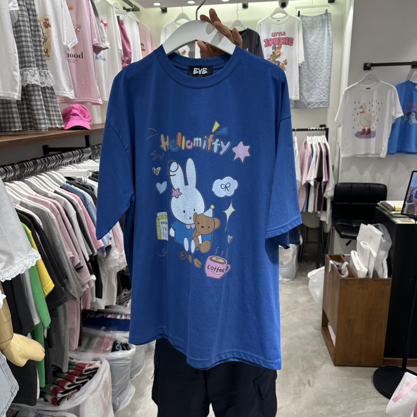 EVE韓國直郵實拍女裝新款熱賣職業人氣26夏季26春夏時尚T恤EVET恤圖色3
