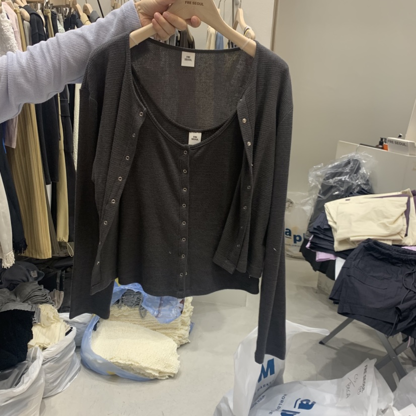 FRE韓國直郵實拍女士新款推薦職業26夏季26春夏套裝套裝無袖FRE SEOUL套裝圖色3
