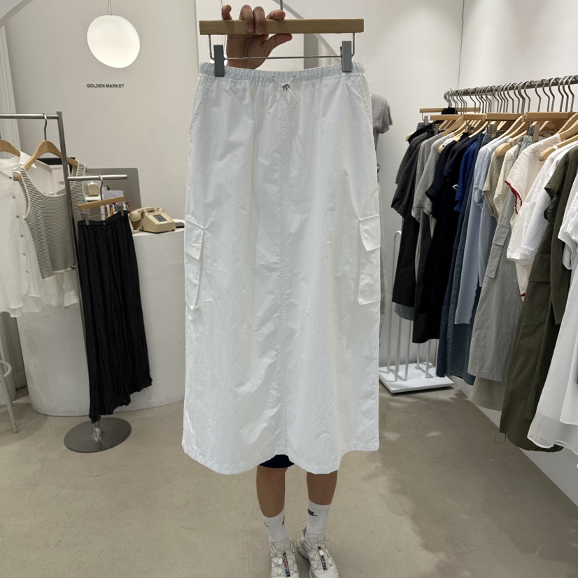 GOLDEN MARKET韓國東大門代購女士新品人氣26春夏職業長裙GOLDEN MARKET長裙圖色1
