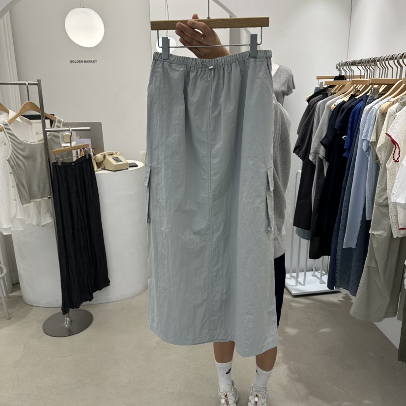 GOLDEN MARKET韓國東大門代購女士新品人氣26春夏職業長裙GOLDEN MARKET長裙圖色2