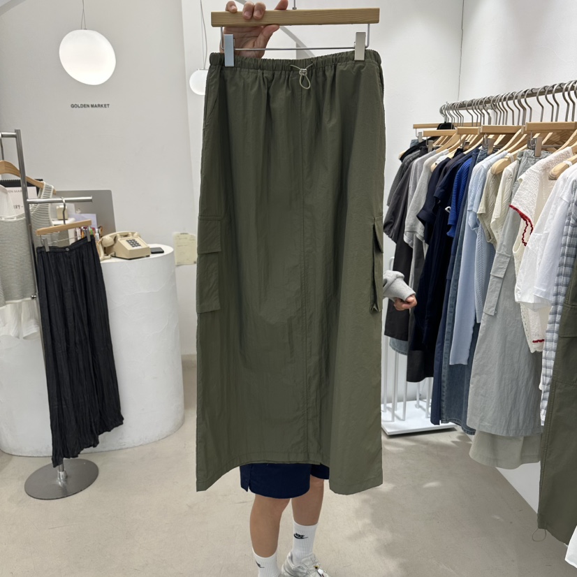 GOLDEN MARKET韓國東大門代購女士新品人氣26春夏職業長裙GOLDEN MARKET長裙圖色3