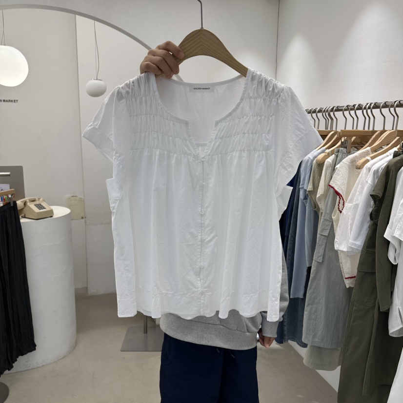 GOLDEN MARKET韓國代購女士新款職業休閑推薦襯衫蕾絲衫GOLDEN MARKET襯衫/蕾絲衫圖色2