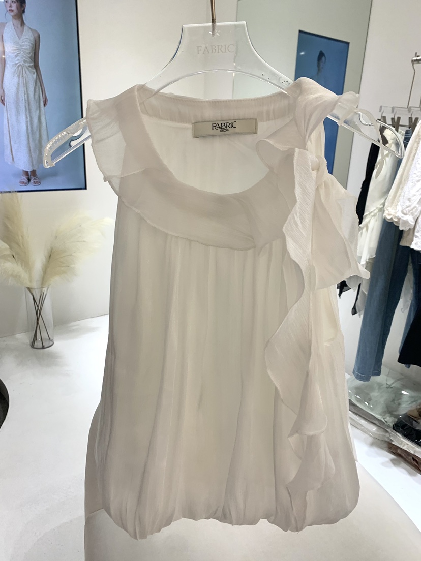 FABRIC韓國直郵女士新款休閑26夏季26春夏人氣吊帶背心絲帶FABRIC吊帶/背心