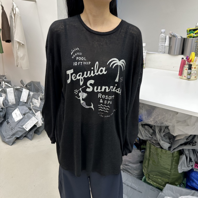 SIXTEEN東大門實拍韓國女裝新款推薦26夏季職業休閑長袖T恤SIXTEEN長袖T恤圖色4