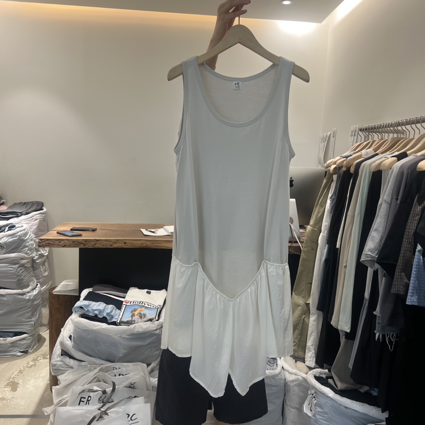 FRIC韓國東大門代購女士新品休閑熱賣時尚人氣連衣裙撞色FRIC連衣裙圖色2
