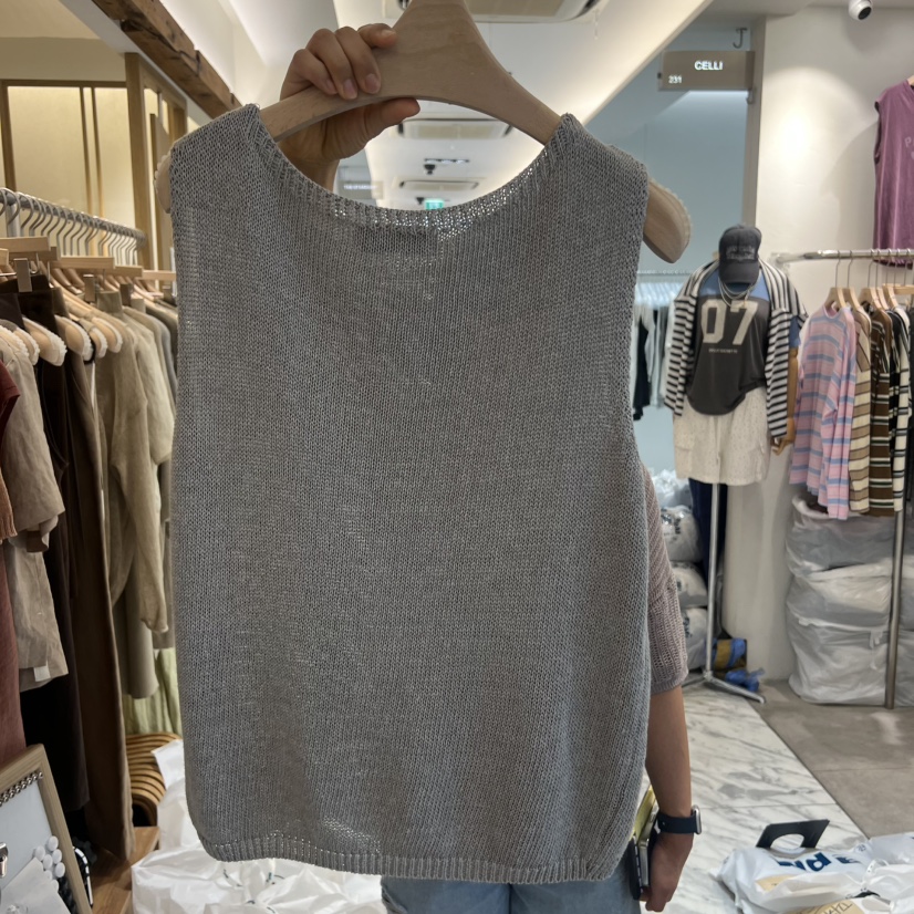 THE MUI東大門實拍韓國女裝新品職業熱賣人氣時尚吊帶背心THE MUI吊帶/背心