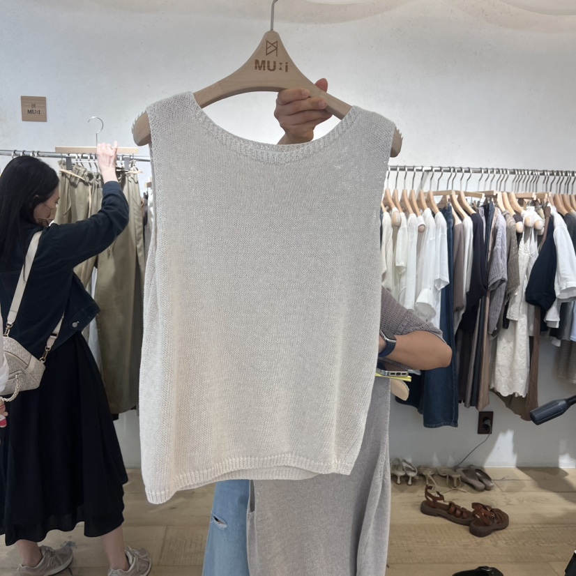 THE MUI東大門實拍韓國女裝新品職業熱賣人氣時尚吊帶背心THE MUI吊帶/背心圖色2