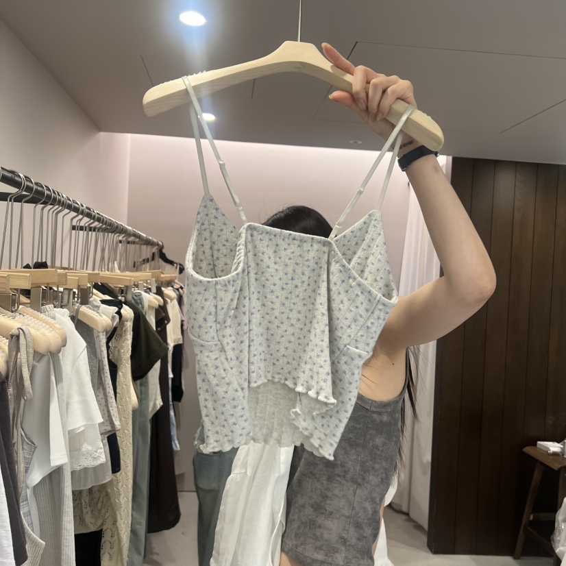 LEGACY韓國東大門直郵女士新款26春夏時尚吊帶背心小花無袖LEGACY吊帶/背心