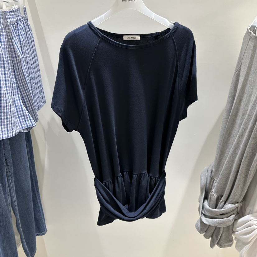 LOW MOMENT韓國代購女裝新品熱賣26春夏推薦人氣T恤褶皺LOW MOMENTT恤圖色3