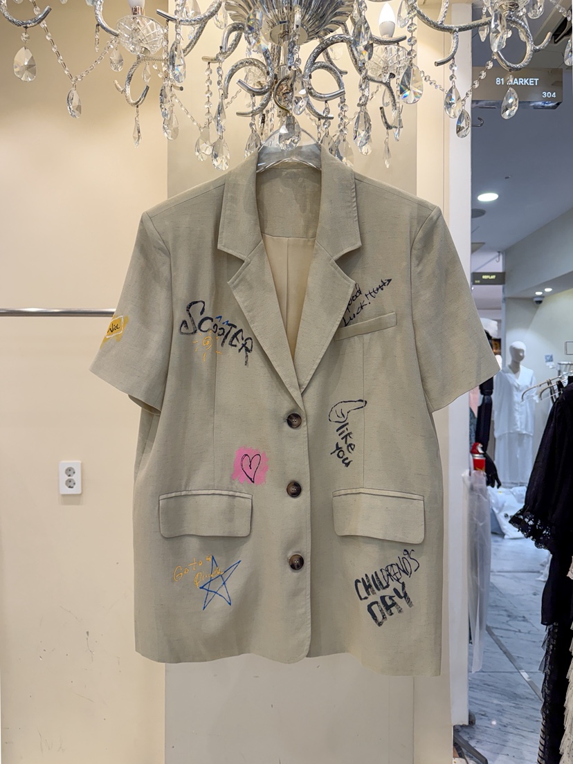 81 MARKET-L韓國東大門直郵女裝新品職業熱賣人氣西裝西服81 MARKET-L西裝/西服圖色2