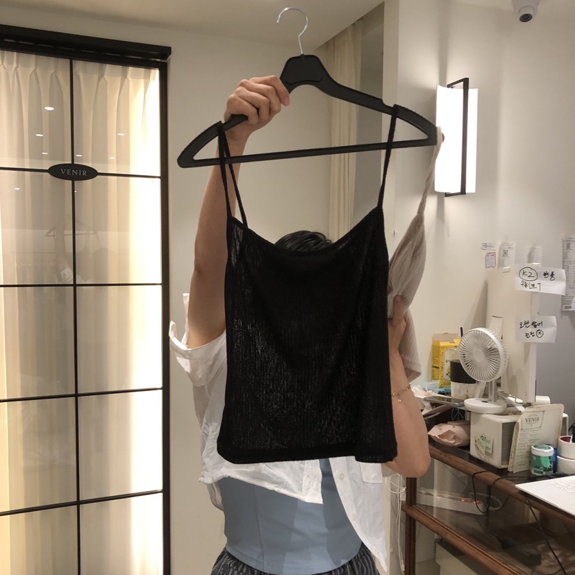 VENIR-a韓國直郵女士新品熱賣26春夏時尚26夏季吊帶背心羅紋VENIR-a吊帶/背心圖色4