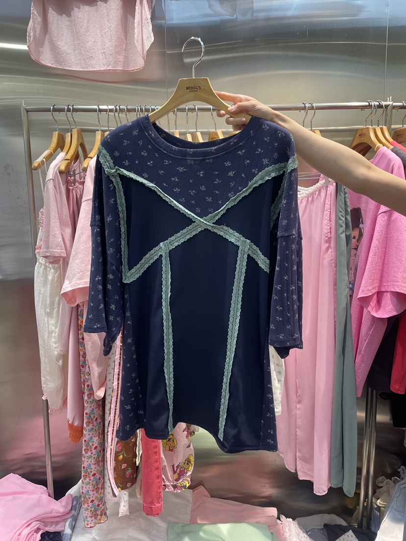MENDL S韓國東大門代購女裝新款職業推薦時尚26夏季休閑T恤MENDL ST恤圖色2